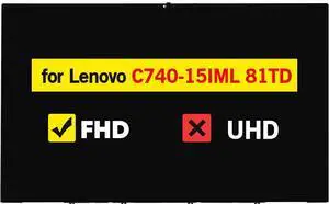 15.6" Digitizer Assembly for Lenovo Yoga C740-15IML 81TD 5D10S39585 5D10S39586 5D10T77943 ST50U37662 FHD 1920 * 1080 LCD Touch Screen Replacement 15.6" Digitizer Assembly for Lenovo Yoga C740-15IML 81TD 5D10S39585 5D10S39586 5D10T77943 ST50U37662 FHD 1920 * 1080 LCD Touch Screen Replacement