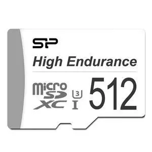 Silicon Power 512GB High Endurance UHS-I microSDXC Memory Card with SD Adapter Silicon Power 512GB High Endurance UHS-I microSDXC Memory Card with SD Adapter