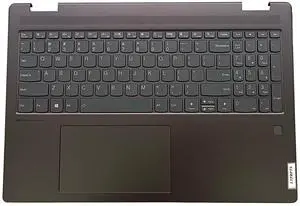 LTPRPTS Replacement Laptop Upper Case Palmrest Backlit Keyboard Touchpad Assembly Part for Lenovo Yoga 7 16IAH7 5CB1J03962 AM2E5000P00 Slate Grey LTPRPTS Replacement Laptop Upper Case Palmrest Backlit Keyboard Touchpad Assembly Part for Lenovo Yoga 7 16IAH7 5CB1J03962 AM2E5000P00 Slate Grey