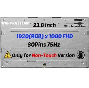 WARWOLFTEAM MV238FHM-N62 Screen Replacement for Dell OptiPlex 5400 All in One W26C W26C004 W26C005 23.8inch 75Hz 30Pins 1920 x 1080 FHD LCD LED Screen Display Panel(Only for Non-Touch) WARWOLFTEAM MV238FHM-N62 Screen Replacement for Dell OptiPlex 5400 All in One W26C W26C004 W26C005 23.8inch 75Hz 30Pins 1920 x 1080 FHD LCD LED Screen Display Panel(Only for Non-Touch)