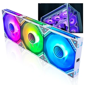 DS Wireless White Case Fans, 120MM LED Fans for PC Case, Computer CPU Cooler, Liquid Cooled Radiators System, Compatible with ASUS Aura, MSI Mystic Light (3Pack, G Series) DS Wireless White Case Fans, 120MM LED Fans for PC Case, Computer CPU Cooler, Liquid Cooled Radiators System, Compatible with ASUS Aura, MSI Mystic Light (3Pack, G Series)