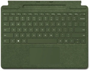 Microsoft Surface Pro Signature Keyboard, Backlit Keys and Large Trackpad, Durable and Smooth Alcantara Material, Forest Colour Microsoft Surface Pro Signature Keyboard, Backlit Keys and Large Trackpad, Durable and Smooth Alcantara Material, Forest Colour