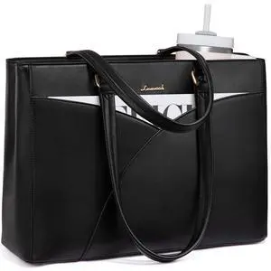 LOVEVOOK Laptop Bag for Women,17.3Inch Work Teacher Bags Leather Tote Bag Briefcase Waterproof Computer Bag for WomenBlack LOVEVOOK Laptop Bag for Women,17.3Inch Work Teacher Bags Leather Tote Bag Briefcase Waterproof Computer Bag for WomenBlack