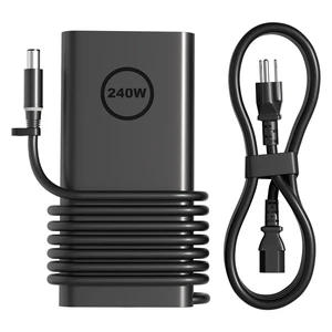 HSXIRQA New 240W Gan Slim Style AC Charger for Dell Alienware x17 x16 x15 M17 M17x M15 M14x 17 15 Precision 7780 7770 7670 7680 7550 7560 G16 G15 G7 G5 5521 5535 5530 7620 Gaming Laptop LA240PM200 HSXIRQA New 240W Gan Slim Style AC Charger for Dell Alienware x17 x16 x15 M17 M17x M15 M14x 17 15 Precision 7780 7770 7670 7680 7550 7560 G16 G15 G7 G5 5521 5535 5530 7620 Gaming Laptop LA240PM200