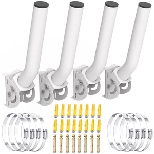 Universal Wireless Bridge Mount, 11" J Pole & Wall-Mounted Mounting Bracket for Outdoor Access Point CPE, TV Antenna, Weather Station, Signal/WiFi Extender, 4Pack Universal Wireless Bridge Mount, 11" J Pole & Wall-Mounted Mounting Bracket for Outdoor Access Point CPE, TV Antenna, Weather Station, Signal/WiFi Extender, 4Pack