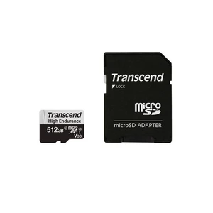 Transcend 512GB USD350V High Endurance microSD Card, 100MB/s, U3, C10, V30 Transcend 512GB USD350V High Endurance microSD Card, 100MB/s, U3, C10, V30