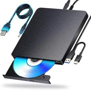 aelrsoch External Blu ray Drives Player Read/Write Compatible Bluray Burner USB 3.0 / Type-C BD DVD CD Burner Blu ray Player for pc, Windows 7-11 & MacBlack aelrsoch External Blu ray Drives Player Read/Write Compatible Bluray Burner USB 3.0 / Type-C BD DVD CD Burner Blu ray Player for pc, Windows 7-11 & MacBlack