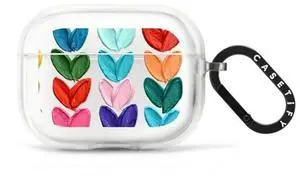 CASETiFY Impact Airpods Pro (3rd) Case with Ring - Clear Polka Daub Hearts - Frost CASETiFY Impact Airpods Pro (3rd) Case with Ring - Clear Polka Daub Hearts - Frost