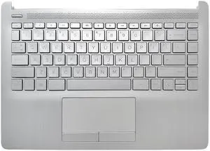 Partsatoz Palmrest Upper Case Top Cover Replacement for HP Pavilion 14-CF 14S-CF 14-DF 14-DK 14Z-DK Series Laptop Non-Backlit Keyboard Touchpad Assembly L48648-001 Silver Partsatoz Palmrest Upper Case Top Cover Replacement for HP Pavilion 14-CF 14S-CF 14-DF 14-DK 14Z-DK Series Laptop Non-Backlit Keyboard Touchpad Assembly L48648-001 Silver