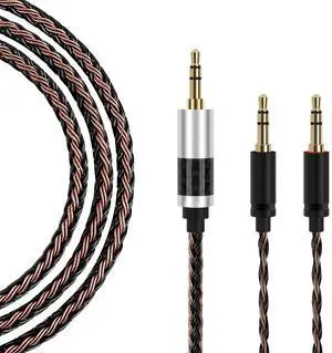 ANLINKSHINE 3.5mm Stereo Audio Cable Compatible with Hifiman Sundara, Arya, Ananda, HE4XX, HE560, HE400SE, HE-350, HE1000 ANLINKSHINE 3.5mm Stereo Audio Cable Compatible with Hifiman Sundara, Arya, Ananda, HE4XX, HE560, HE400SE, HE-350, HE1000