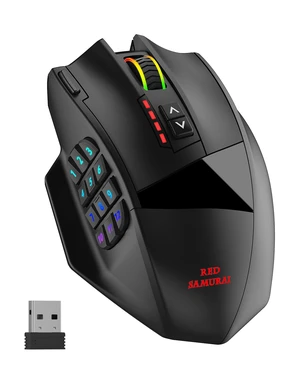 Wireless RGB MMO Gaming Mouse, 16000 DPI, Programmable Macro Keys Wireless RGB MMO Gaming Mouse, 16000 DPI, Programmable Macro Keys