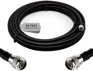 Bolton Technical Bolton400 Low Loss Cable Ultra Flex - N-Male to N-Male Black Jacket (Equivalent to LMR400 Ultra Flex) (50 Ft) Bolton Technical Bolton400 Low Loss Cable Ultra Flex - N-Male to N-Male Black Jacket (Equivalent to LMR400 Ultra Flex) (50 Ft)