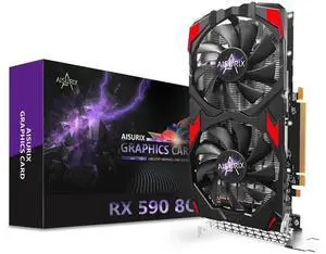 Kelinx RX 590 8GB Graphics Card, 2048SP GDDR5 256Bit Gaming GPU, 8GB Video Card with Dual Fans, 4K HD Ready, HDMI/DP Output, PCIe 3.0 for PC Desktop Gaming Rig Kelinx RX 590 8GB Graphics Card, 2048SP GDDR5 256Bit Gaming GPU, 8GB Video Card with Dual Fans, 4K HD Ready, HDMI/DP Output, PCIe 3.0 for PC Desktop Gaming Rig