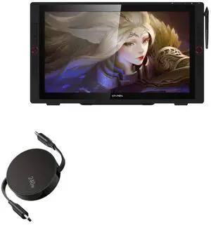 BoxWave Cable Compatible with XP-Pen 24 Pro - PD miniSync (240W), Retractable PD 240W Portable USB Type-C Cable - Jet Black BoxWave Cable Compatible with XP-Pen 24 Pro - PD miniSync (240W), Retractable PD 240W Portable USB Type-C Cable - Jet Black