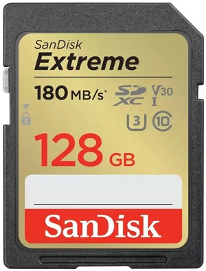 SANDISK 128GB Extreme SD Memory Card, Up to 180MB/s Read Speeds, UHS-I SANDISK 128GB Extreme SD Memory Card, Up to 180MB/s Read Speeds, UHS-I