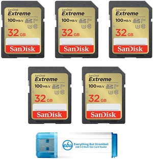 SanDisk 32GB Extreme SD Card (5 Pack) SDHC Card for Browning Trail Cameras SanDisk 32GB Extreme SD Card (5 Pack) SDHC Card for Browning Trail Cameras