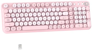 Links9+ Wireless Bluetooth Keyboard, 2.4GHz Receiver(Pink) Links9+ Wireless Bluetooth Keyboard, 2.4GHz Receiver(Pink)