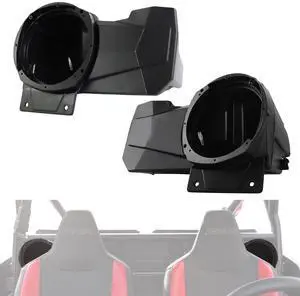 HugeUTV Sport Speaker Enclosures for Polaris RZR XP 1000/XP 4 1000 2024 2025 2026+ Accessories, Support 6.5" Speakers Rear Seat Speaker Pods Mounts Brackets Holders HugeUTV Sport Speaker Enclosures for Polaris RZR XP 1000/XP 4 1000 2024 2025 2026+ Accessories, Support 6.5" Speakers Rear Seat Speaker Pods Mounts Brackets Holders