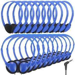 Wensdo Kids Headphones Bulk 25 Pack for School Classroom Students, Wholesale Wired Headphones Durable Class Set Earphones for Children Toddler Teens Boys Girls and Adult (HY857,25 Blue) Wensdo Kids Headphones Bulk 25 Pack for School Classroom Students, Wholesale Wired Headphones Durable Class Set Earphones for Children Toddler Teens Boys Girls and Adult (HY857,25 Blue)