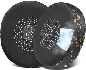 SOULWIT Cooling Gel Earpads Replacement for Jabra Evolve2 75 PC Wireless Headset (Do Not fit Evolve 75), Ear Pads Cushions with Ice Silk Fabric, Noise Isolation Foam - Black Gold SOULWIT Cooling Gel Earpads Replacement for Jabra Evolve2 75 PC Wireless Headset (Do Not fit Evolve 75), Ear Pads Cushions with Ice Silk Fabric, Noise Isolation Foam - Black Gold
