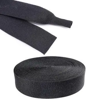 Black 2:1 Ratio Automotive Heat Shrink Braided Sleeving,Wear-Resistant Flat Woven Shrinkable Sleeve Fabric Car Cable Wires Hoses Protection (3/4"-35ft) Black 2:1 Ratio Automotive Heat Shrink Braided Sleeving,Wear-Resistant Flat Woven Shrinkable Sleeve Fabric Car Cable Wires Hoses Protection (3/4"-35ft)