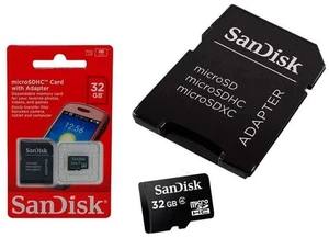 SanDisk microSDHC 32GB Flash Memory Card, Black, SDSDQM-032G-B35 (Retail Packaging) SanDisk microSDHC 32GB Flash Memory Card, Black, SDSDQM-032G-B35 (Retail Packaging)