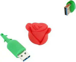 Ecoodisk 128GB USB 3.0 Flash Drive Novelty Cartoon Red Flower High Transfer Speed Pendrive Memory Stick Ecoodisk 128GB USB 3.0 Flash Drive Novelty Cartoon Red Flower High Transfer Speed Pendrive Memory Stick