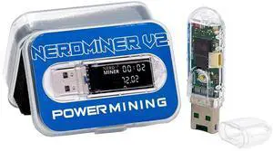 NerdMiner V2 USB Bitcoin Miner 78KH/s ESP32-S2 Open Source Solo BTC Miner with 1.14" IPS Display, 1W Low Power, 2.4GHz WiFi, Plug-and-Play Crypto Learning Device NerdMiner V2 USB Bitcoin Miner 78KH/s ESP32-S2 Open Source Solo BTC Miner with 1.14" IPS Display, 1W Low Power, 2.4GHz WiFi, Plug-and-Play Crypto Learning Device