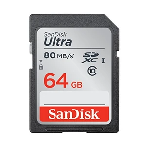 Sandisk Ultra SDXC 64GB 80MB/S C10 Flash Memory Card (SDSDUNC-064G-AN6IN) Sandisk Ultra SDXC 64GB 80MB/S C10 Flash Memory Card (SDSDUNC-064G-AN6IN)