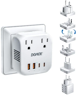 220V to 110V Converter, 2000W Voltage Converter US to Europe for Hair Dryer 220V to 110V Converter, 2000W Voltage Converter US to Europe for Hair Dryer