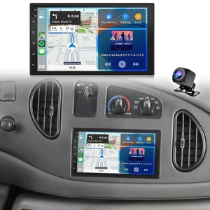 7" Car Stereo Upgrade for Ford E150 E250 E350 1998-2008 with Wireless CarPlay and Android Auto, Double Din Android 14 Touchscreen for E150lave Radio w/GPS Bluetooth WiFi FM RDS SWC Camera Mic, 7" Car Stereo Upgrade for Ford E150 E250 E350 1998-2008 with Wireless CarPlay and Android Auto, Double Din Android 14 Touchscreen for E150lave Radio w/GPS Bluetooth WiFi FM RDS SWC Camera Mic,