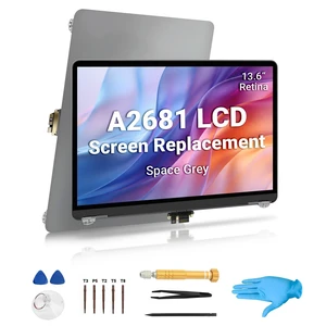KLOXA Screen Replacement for MacBook Air M2 A2681 2022 13.6" EMC 4074 Full LCD Display Assembly 2560x1664 with Tool Kit (SpaceGrey) KLOXA Screen Replacement for MacBook Air M2 A2681 2022 13.6" EMC 4074 Full LCD Display Assembly 2560x1664 with Tool Kit (SpaceGrey)