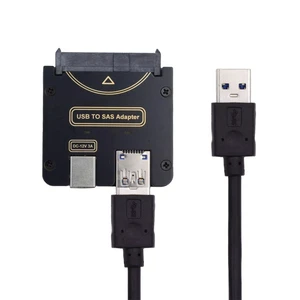 Xiwai SAS SFF-8482 29Pin to USB 3.0 5Gbps Raid Hard Disk Drive Adapter with Chipset and Power Port (12V/3A Power Supply) Xiwai SAS SFF-8482 29Pin to USB 3.0 5Gbps Raid Hard Disk Drive Adapter with Chipset and Power Port (12V/3A Power Supply)