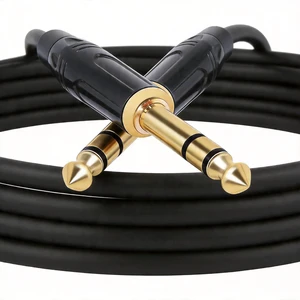 LCXUKNO 1/4-Inch TRS Instrument Cable, 5.5 yards/197 in LCXUKNO 1/4-Inch TRS Instrument Cable, 5.5 yards/197 in