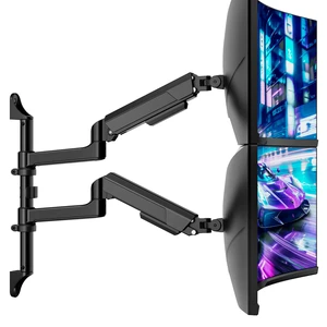 ARES WING 17-40 Inch Ultrawide Vertical Dual Monitor Wall Mount, Black ARES WING 17-40 Inch Ultrawide Vertical Dual Monitor Wall Mount, Black