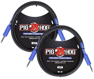 2-Pack Pig Hog PHSC5 8mm Tour Grade Speaker Cable, 5ft 2-Pack Pig Hog PHSC5 8mm Tour Grade Speaker Cable, 5ft