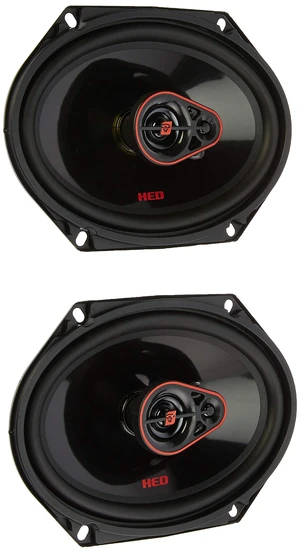 CERWIN-VEGA! HED Series 6x8 3-Way Coaxial Car Speakers, 4, 60W RMS, Premium Car Speaker System, Enhanced with Stamped Steel Frame & Graphite Cone, PEI Dome Tweeter for Superior Sound H7683 CERWIN-VEGA! HED Series 6x8 3-Way Coaxial Car Speakers, 4, 60W RMS, Premium Car Speaker System, Enhanced with Stamped Steel Frame & Graphite Cone, PEI Dome Tweeter for Superior Sound H7683