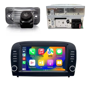 7 inch AHD GPS Sat NAV Navigation Navigator Canbus Car Radio Player Stereo CarPlay Android + Rear View Camera Compatible with Mercedes-Benz SL R230 SL55AMG SL63AMG SL65AMG SL280 SL300 SL350 SL500 7 inch AHD GPS Sat NAV Navigation Navigator Canbus Car Radio Player Stereo CarPlay Android + Rear View Camera Compatible with Mercedes-Benz SL R230 SL55AMG SL63AMG SL65AMG SL280 SL300 SL350 SL500