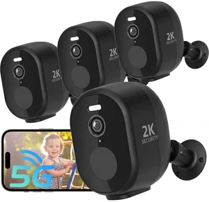 RICHCHO 4Pack Security Cameras Wireless Outdoor,2K Battery Powered Camera RICHCHO 4Pack Security Cameras Wireless Outdoor,2K Battery Powered Camera
