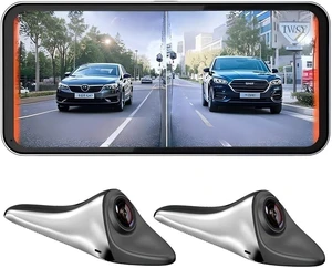 PDZGZ 6.25inch Car Side View Blind Area System,Left and Right Blind spot Camera Driving Recorder BSD Warning Monitoring(Camera Monitor System) (6.25" Silver) PDZGZ 6.25inch Car Side View Blind Area System,Left and Right Blind spot Camera Driving Recorder BSD Warning Monitoring(Camera Monitor System) (6.25" Silver)