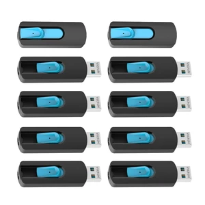VICFUN 10 Pack 1GB USB Flash Drives USB 2.0 Flash Drive Slide Retractable USB Memory Stick 1GB, Cyan VICFUN 10 Pack 1GB USB Flash Drives USB 2.0 Flash Drive Slide Retractable USB Memory Stick 1GB, Cyan