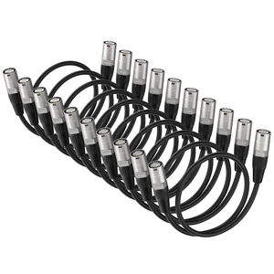 NUOSIYA Ethercon Cable, Shielded Cat 5e Ethernet Cable Compatible with EtherCON RJ45 Connectors in Silvery for Professional Audio, Video and Networking Applications (10, 1.64FT) NUOSIYA Ethercon Cable, Shielded Cat 5e Ethernet Cable Compatible with EtherCON RJ45 Connectors in Silvery for Professional Audio, Video and Networking Applications (10, 1.64FT)