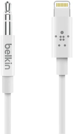 Belkin AV10172bt03-WHT 3.5mm Audio Cable With Lightning Connector, White Belkin AV10172bt03-WHT 3.5mm Audio Cable With Lightning Connector, White