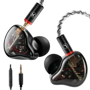 DEMAKE in Ear Monitor with Detachable Silver-Plated 3.5mm Cable, with Mic DEMAKE in Ear Monitor with Detachable Silver-Plated 3.5mm Cable, with Mic