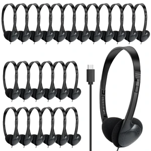 CNSZSLZ 50 Pack USB C Headphones Bulk for Classroom School,Wired on Ear CNSZSLZ 50 Pack USB C Headphones Bulk for Classroom School,Wired on Ear