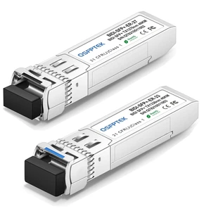 10GBASE-BiDi SFP+ SMF Transceiver, 10Gbe mini gbic Module Compatible with Cisco SFP-10G-BX60U/SFP-10G-BX60D 1270nm/1330nm-TX/1330nm/1270nm-RX 60km DDM LC, up to 60km 10GBASE-BiDi SFP+ SMF Transceiver, 10Gbe mini gbic Module Compatible with Cisco SFP-10G-BX60U/SFP-10G-BX60D 1270nm/1330nm-TX/1330nm/1270nm-RX 60km DDM LC, up to 60km