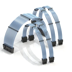 LINKUP ATX 24-Pin PSU Extension Cable ^^ 30cm, Blue LINKUP ATX 24-Pin PSU Extension Cable ^^ 30cm, Blue