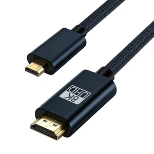 8K Micro HDMI to HDMI 2.1 Cable 12FT, Bi-Directional, 8K@60Hz, 4K@240Hz 8K Micro HDMI to HDMI 2.1 Cable 12FT, Bi-Directional, 8K@60Hz, 4K@240Hz