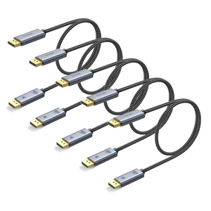 Ureegle DisplayPort 1.4 Cable 1.5FT/5Pack, 32.4Gbps 8K@60Hz, 4K@144Hz Ureegle DisplayPort 1.4 Cable 1.5FT/5Pack, 32.4Gbps 8K@60Hz, 4K@144Hz