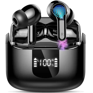 Wireless Earbuds, 2026 Bluetooth 5.4 Headphones NEW Ear Buds 40H Bass Stereo in-Ear Earphones ENC Noise Cancelling Earbuds with 4 HD Mic, USB-C LED Display IP7 Waterproof Sport Headset for Andr Wireless Earbuds, 2026 Bluetooth 5.4 Headphones NEW Ear Buds 40H Bass Stereo in-Ear Earphones ENC Noise Cancelling Earbuds with 4 HD Mic, USB-C LED Display IP7 Waterproof Sport Headset for Andr